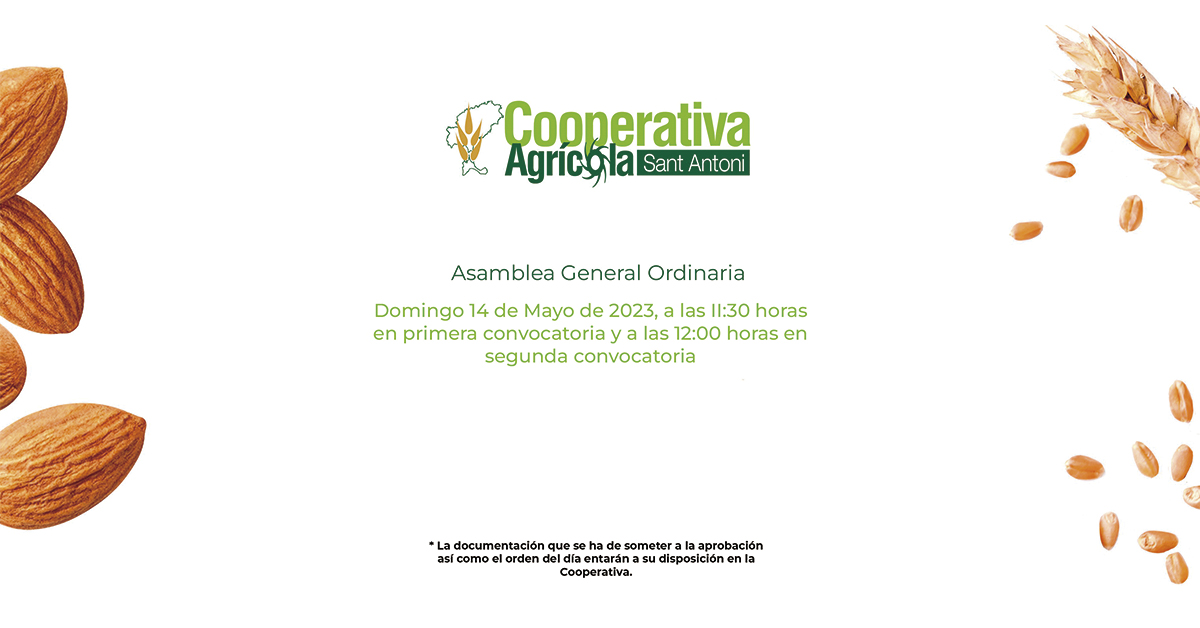 Asamblea ordinaria de la Cooperativa Agricola