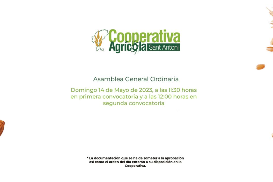 Convocada l'Assemblea General Ordinària el 14 de Maig